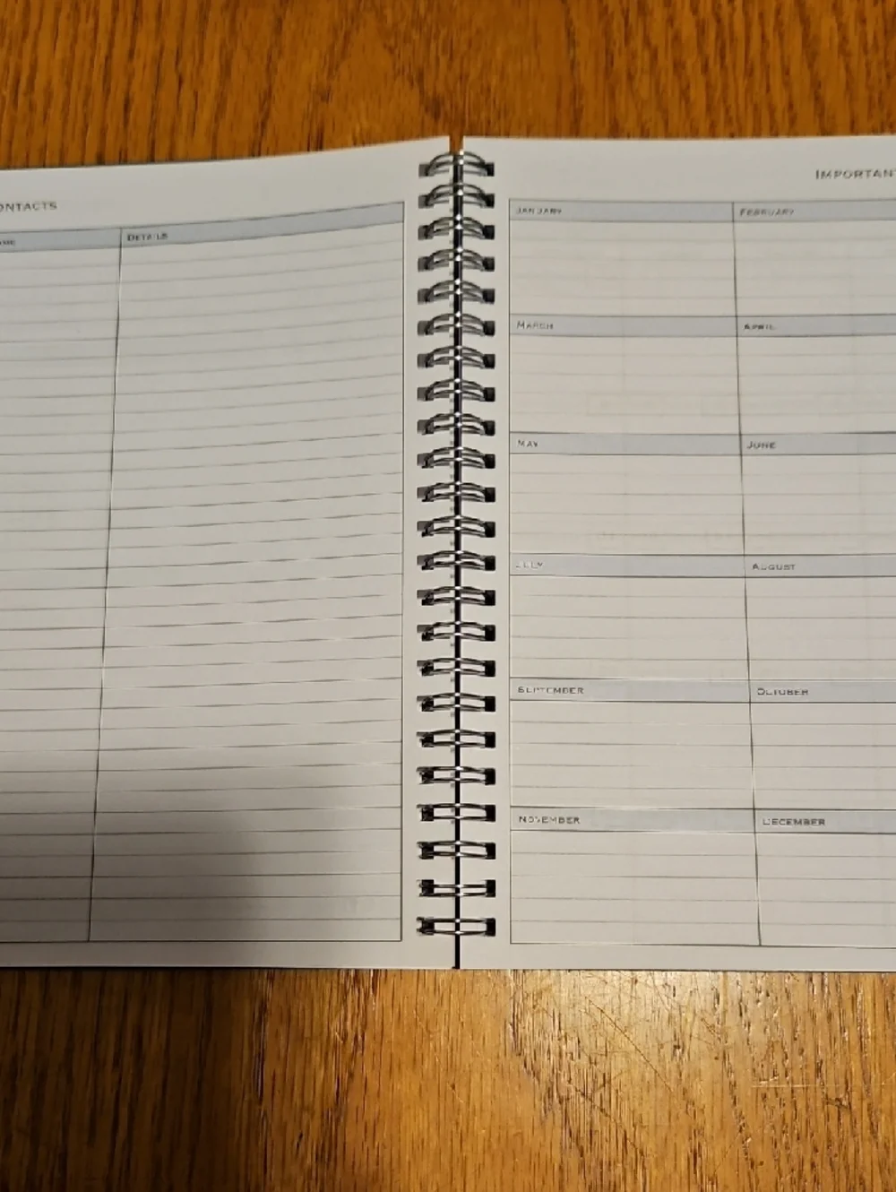 Blue Sky Spiral-Bound 2026 Planner in Black